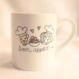 Williams Sonoma No Kid Hungry Coffee Mug Bon Appetite Puppy Dog